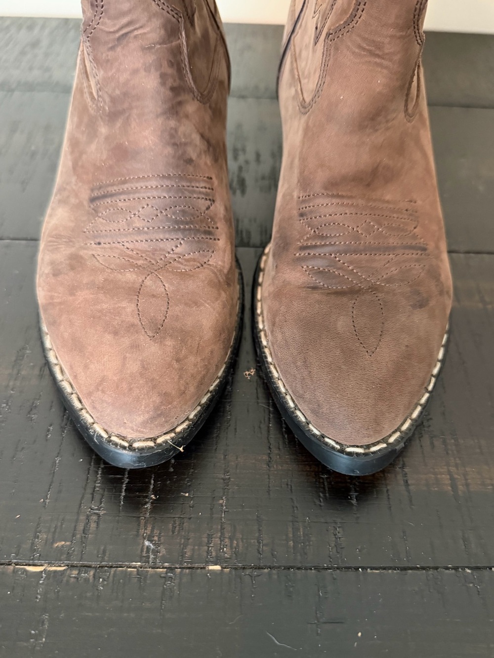 Cody James brown leather cowboy boots size 2 D Western Festival rodeo ranch kids - Picture 3 of 7